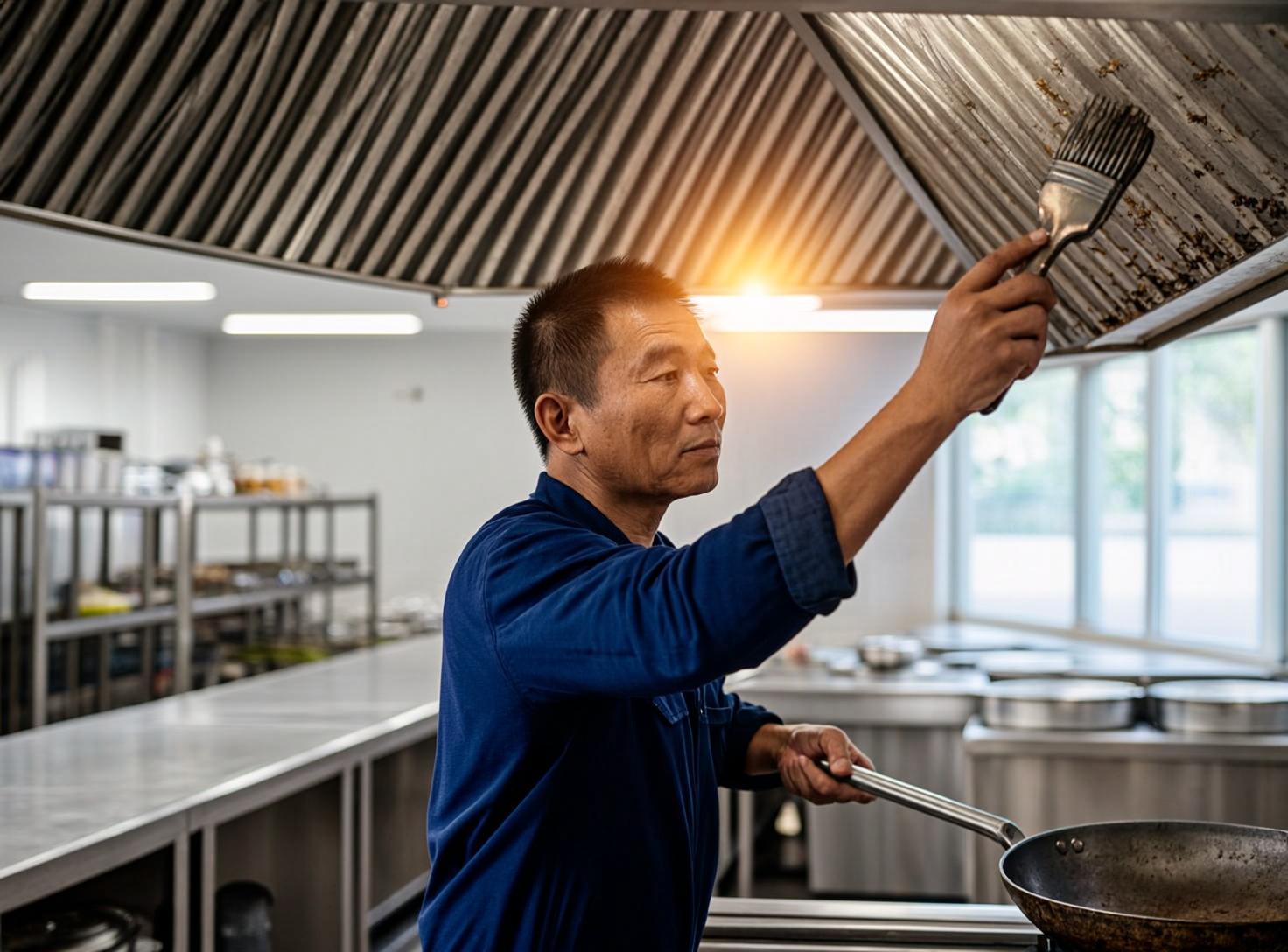 广州餐饮厨房的油烟管道，多久清洗一次才算合规？